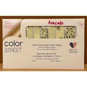 Color Street Nail Polish Strips Guac & Roll Avacado NEW